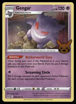 Gengar (Trick or Trade) Halloween Stamp 066/196 Holo Rare Pokemon Card - Image 1