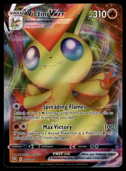 Victini VMAX SWSH05: Battle Styles 022/163 Ultra Rare Pokemon Card - Image 1