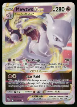 Mewtwo VSTAR Pokemon GO 031/078 Ultra Rare Pokemon Card - Image 1