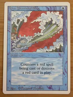 X 1 Blue Elemental Blast NM-M 3rd Edition MTG Magic The Gathering - Image 2