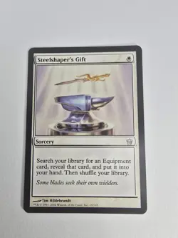 Wizards Steelshaper's Gift Fifth Dawn Sorcery White Uncommon Regular Tim Hildeb… - Image 1