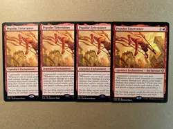 MTG 4x Popular Entertainer # 192 Commander: Battle for Baldur's Gate Magic x4 NM - Image 1