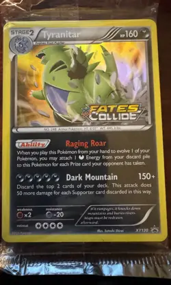 Pokemon Tyranitar XY130 Fates Collide Sealed Prerelease Deck - Factory Sealed - Image 1
