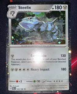 Steelix 125/182 Cosmo Holo Rare Pokemon Near Mint - Image 1