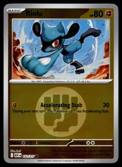 RIOLU (ENERGY SYMBOL PATTERN) 112/217 COMMON ME: ASCENDED HEROES POKEMON - Image 1