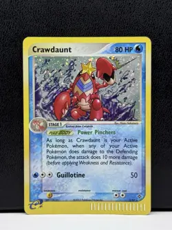 Pokemon TCG Crawdaunt 3/97 Dragon Holo NM - Image 1
