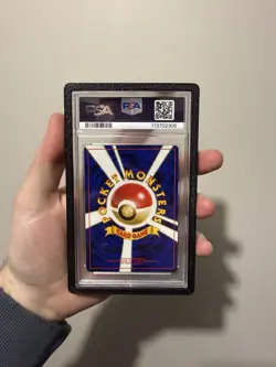 2000 Pokemon Japanese Neo 2 006 Charizard Promo Reverse Foil PSA 8 W Bumper - Image 2