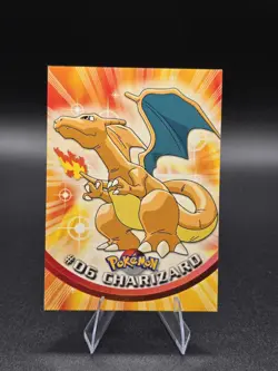 Pokemon 1999 Topps Black Logo #06 Charizard - Image 1