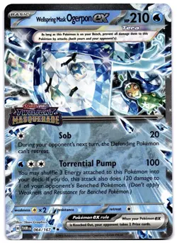 Wellspring Mask Ogerpon ex Pokemon TCG Twilight Masquerade Promo 064/167 MINT NM - Image 1
