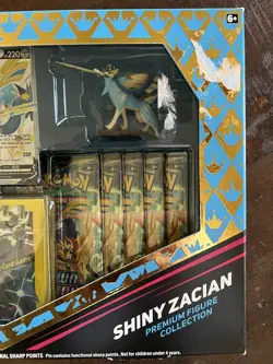 Pokemon Crown Zenith Shiny Zacian Premium Figure Collection Box 11 Booster Packs - Image 4