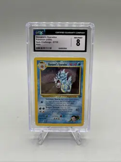 Pokemon TCG Gym Challenge Giovanni’s Gyarados Holo CGC 8 #5/132 - Image 1