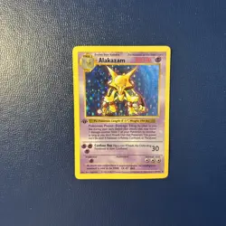 Alakazam #1/102 Base Set 1st Edition Shadowless Holo Pokemon TCG - Image 1