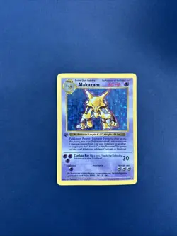 Alakazam #1/102 Base Set 1st Edition Shadowless Holo Pokemon TCG - Image 4