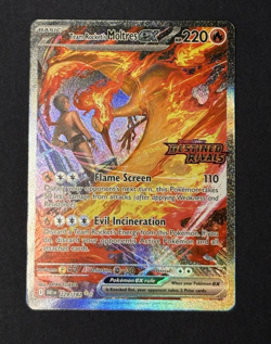 Pokemon TCG Team Rocket's Moltres ex 229/182 (Destined Rivals Stamp) SIR NM - Image 3