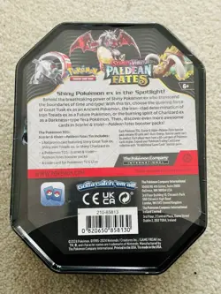 Pokemon TCG SV Paldean Fates Charizard EX Tin New/Sealed - Image 3