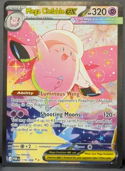 💎MINT Mega Clefable ex SIR 119/088 Pokemon TCG Mega Evolution: Perfect Order💎 - Image 1