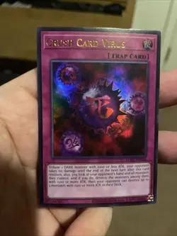 Crush Card Virus (version 2) LCKC-EN046 Unlimited Ultra Rare NM +Bonus FREESHIP! - Image 1
