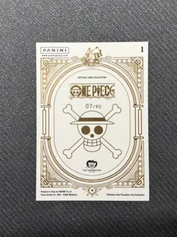 One Piece Treasure Box Official Card Collection Monkeys D Luffy Numbered 7/90 - Image 2