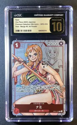 Nami Premium Collection 25th Edition 2022 OP01-016 CGC 10 Japanese - Image 1