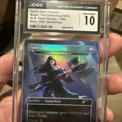 2025 MTG SECRET LAIR DROP FINAL FANTASY: WEAPONS-FOIL GAIA'S DARK HAMMER CGC 10 - Image 2