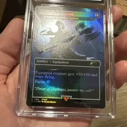 2025 MTG SECRET LAIR DROP FINAL FANTASY: WEAPONS-FOIL GAIA'S DARK HAMMER CGC 10 - Image 3