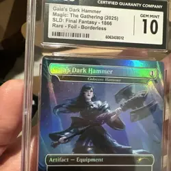 2025 MTG SECRET LAIR DROP FINAL FANTASY: WEAPONS-FOIL GAIA'S DARK HAMMER CGC 10 - Image 5