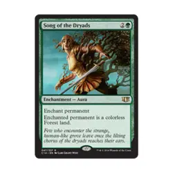 WOTC MtG Commander 2014 Song of the Dryads (R) EX - Image 1