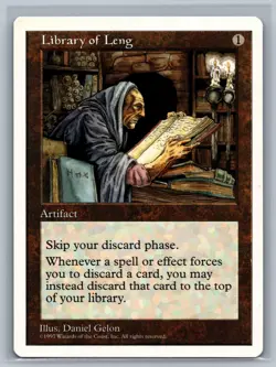 Magic The Gathering 5th Edition Library of Leng MTG TCG CCG Fifth 5ED - Image 1