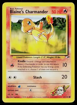 Pokemon Card Gym Heroes Blaine's Charmander 61/132 Unlimited Common - Image 1