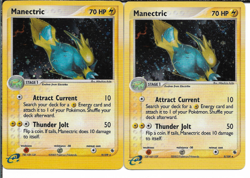 Pokemon Ruby & Sapphire Manectric Holo Rare #9/109 2 Card Lot NM - Image 1