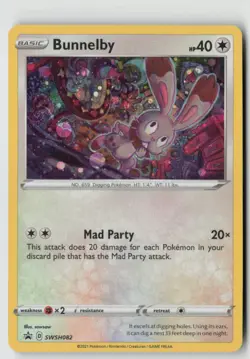 Bunnelby - SWSH082 - SWSH: Sword & Shield Promo Cards Holo - PTCG - Image 1