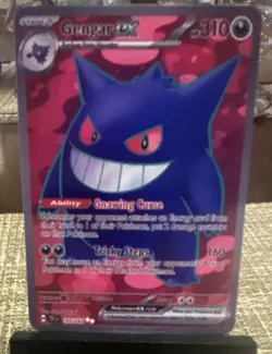 Gengar EX Gold Metal Card Collectible Gift/Display - Image 1