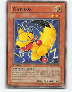 Wattfox #TSHD-EN026 1st Edition Yugioh Card - Image 1