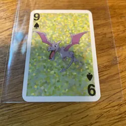 1999 Bicycle Aerodactyl 9 Spades Mini Playing Card - Image 1