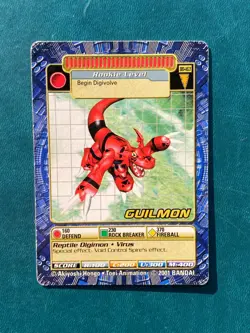 BO-163 Guilmon Digimon Card Digi-Battle Series 4 2001 Bandai - Image 1