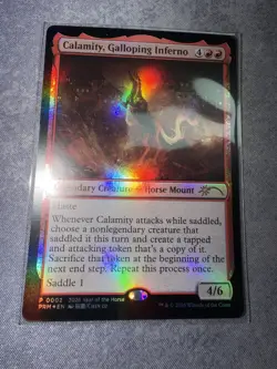 MTG FOIL Calamity, Galloping Inferno - 2026 Year of the Horse - APAC Promo - Image 1
