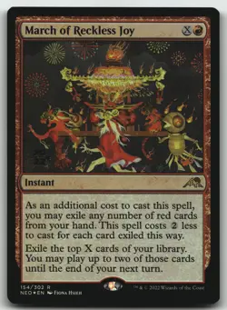 March of Reckless Joy R Kamigawa: Neon Dynasty 154 LP foil - Image 1