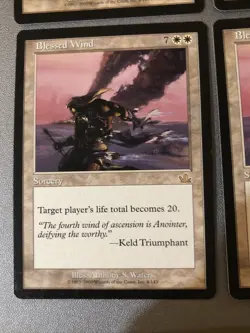 Blessed Wind X4 Prophecy Ex Condition See Pics Front/back - Image 5