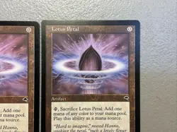 MTG Lotus Petal - Tempest 1997 - NP - Near Mint - Magic the Gathering - Image 3