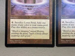MTG Lotus Petal - Tempest 1997 - NP - Near Mint - Magic the Gathering - Image 5