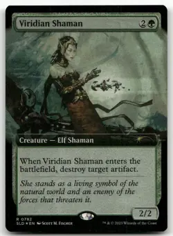 Viridian Shaman (Extended Art) #782 (Foil) (NM) Secret Lair Drop SLD Magic MTG - Image 1