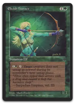 Elvish Hunter (Poole) (NM) Fallen Empires FEM Magic MTG - Image 1