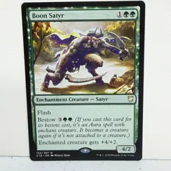 BOON SATYR 132 RARE COMMANDER 2018 MAGIC: THE GATHERING LP - Image 1