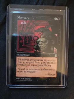 MTG Mortuary, Stronghold release, RARE in NEAR MINT condition from 1998 - Image 1