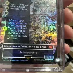 Summon: Knights of Round Borderless Final Fantasy Foil MTG CGC Pristine 10 Pop 1 - Image 4