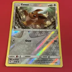 Eevee 49/68 Hidden Fates 2019 Reverse Holo Foil Pokemon TCG Card - NM - Image 4