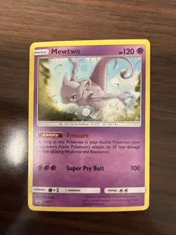 Pokemon TCG Mewtwo SM77 Black Star Promo Holo - Image 1