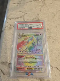PSA 10 Lugia VSTAR 202/195 Secret Rare Full Art Silver Tempest 2022 Pokemon - Image 1