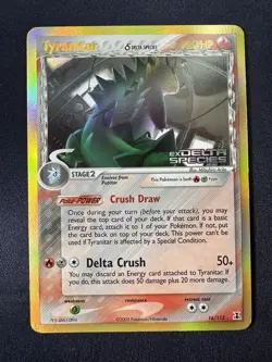 Tyranitar 16 Ex Delta Species Reverse Holo Stamped Pokemon Tcg MP+ FREE SHIP 🔥B - Image 1