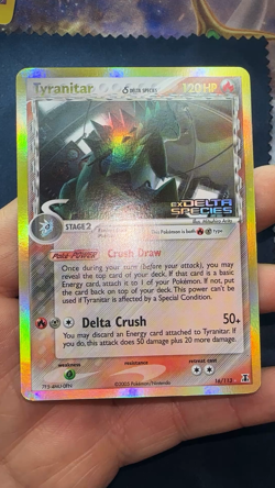 Tyranitar 16 Ex Delta Species Reverse Holo Stamped Pokemon Tcg MP+ FREE SHIP 🔥B - Image 2